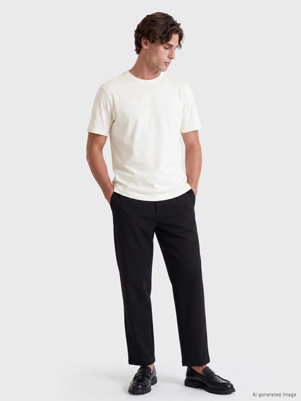 Crew Neck Men's T-shirt-1