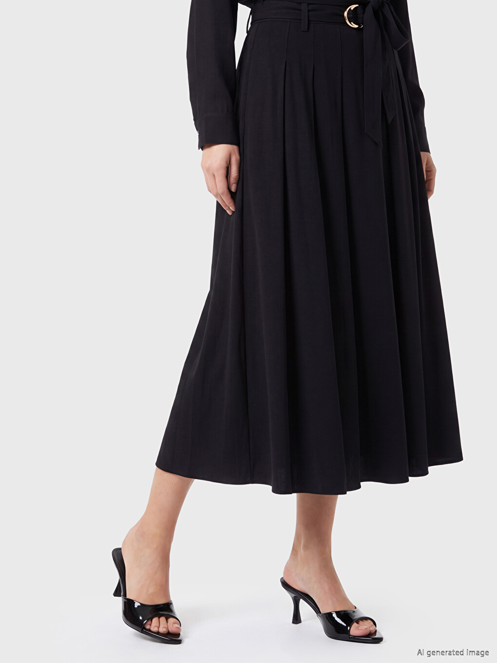 Woman Black Skirt-1