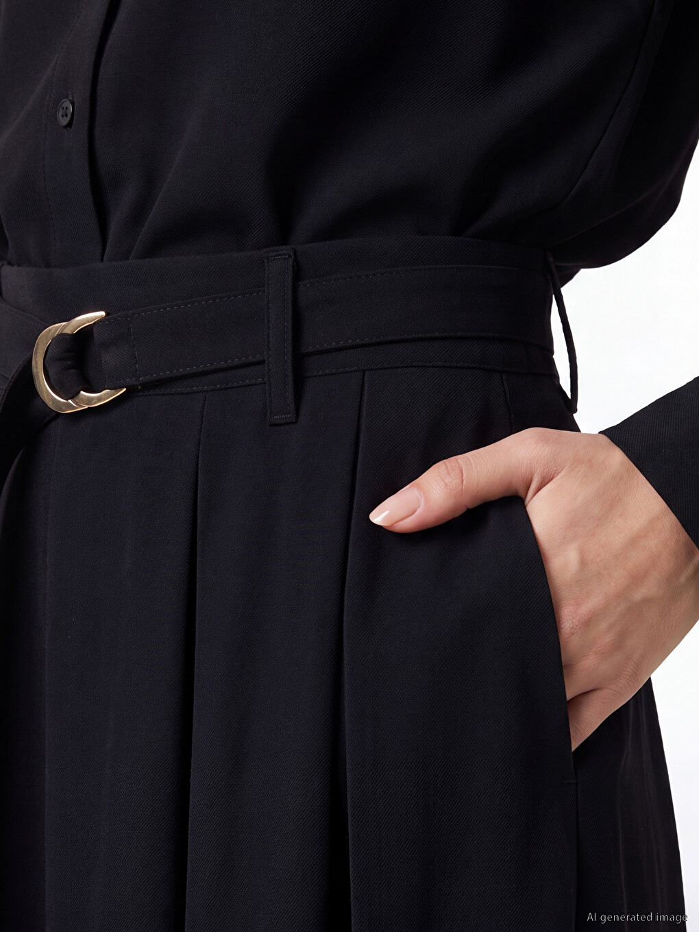 Woman Black Skirt-2