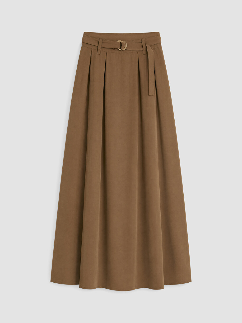 Woman Brown Skirt-4