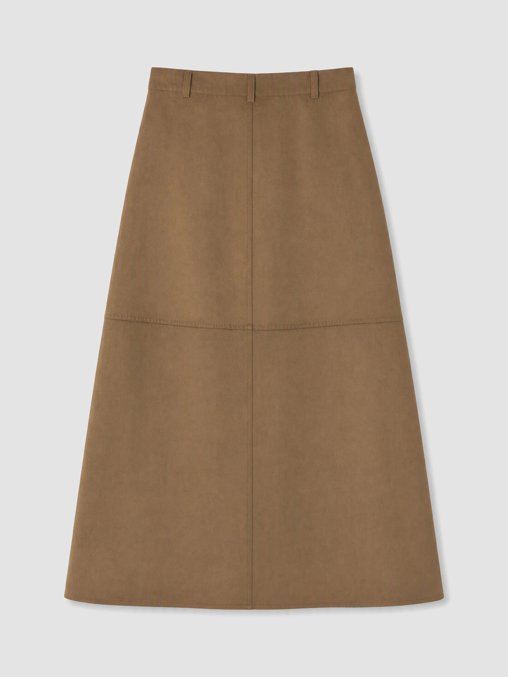 A-line Faux Suede Skirt-6