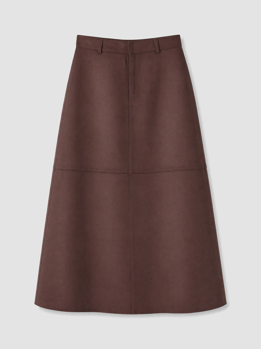 A-line Faux Suede Skirt-4