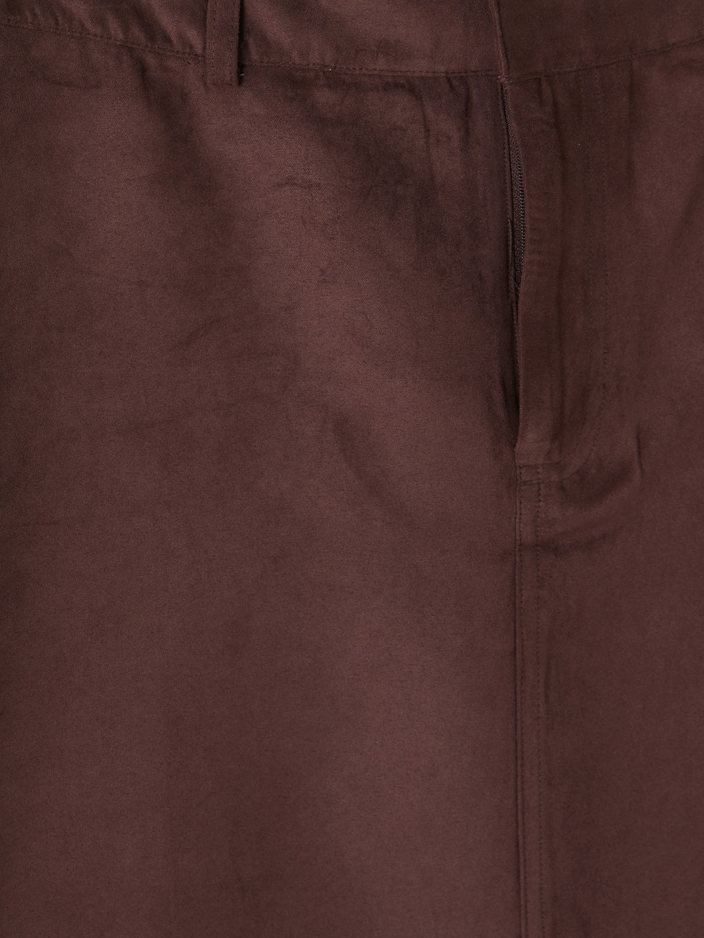 A-line Faux Suede Skirt-5