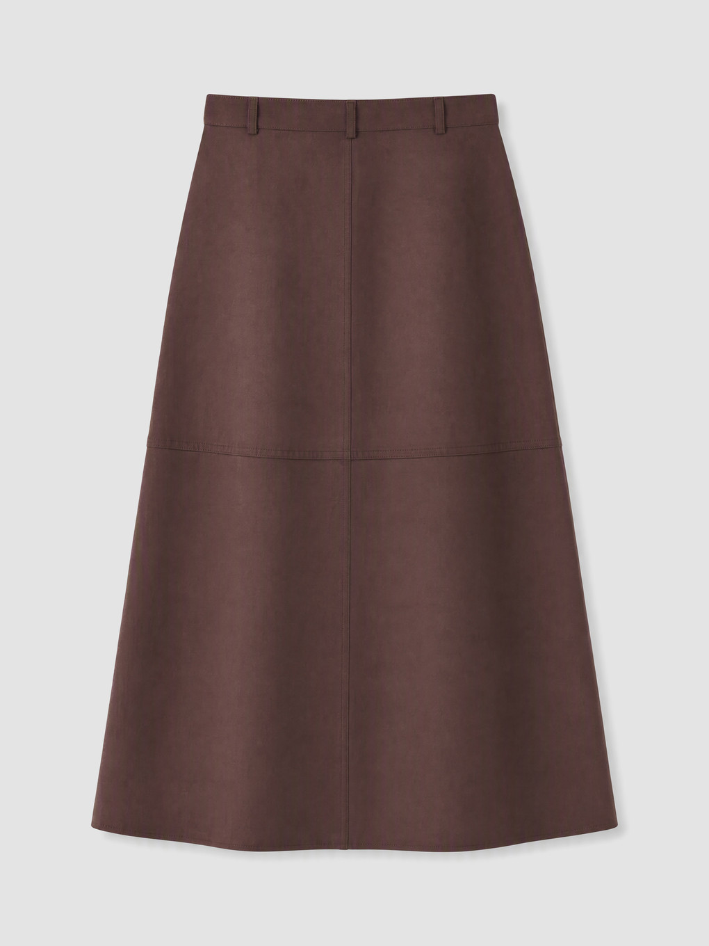 A-line Faux Suede Skirt-6