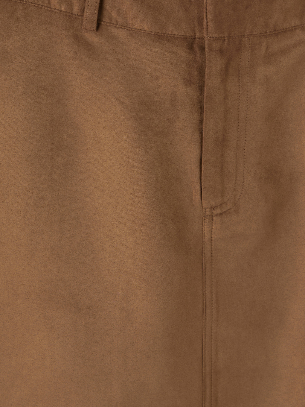 A-line Faux Suede Skirt-5
