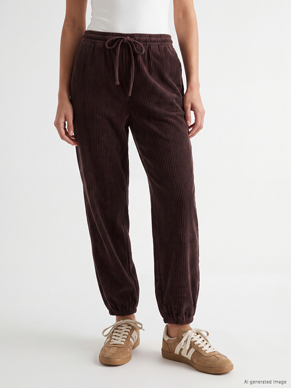 Women's Velvet Jogger Sweatpants-1