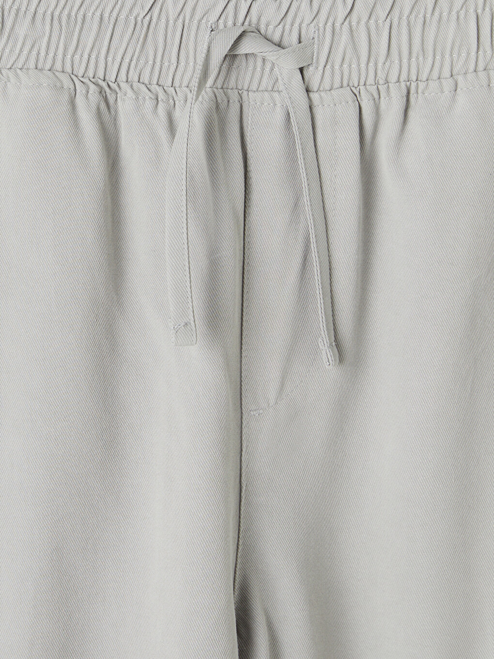 Gri Loose Fit Gabardin Erkek Şort-1