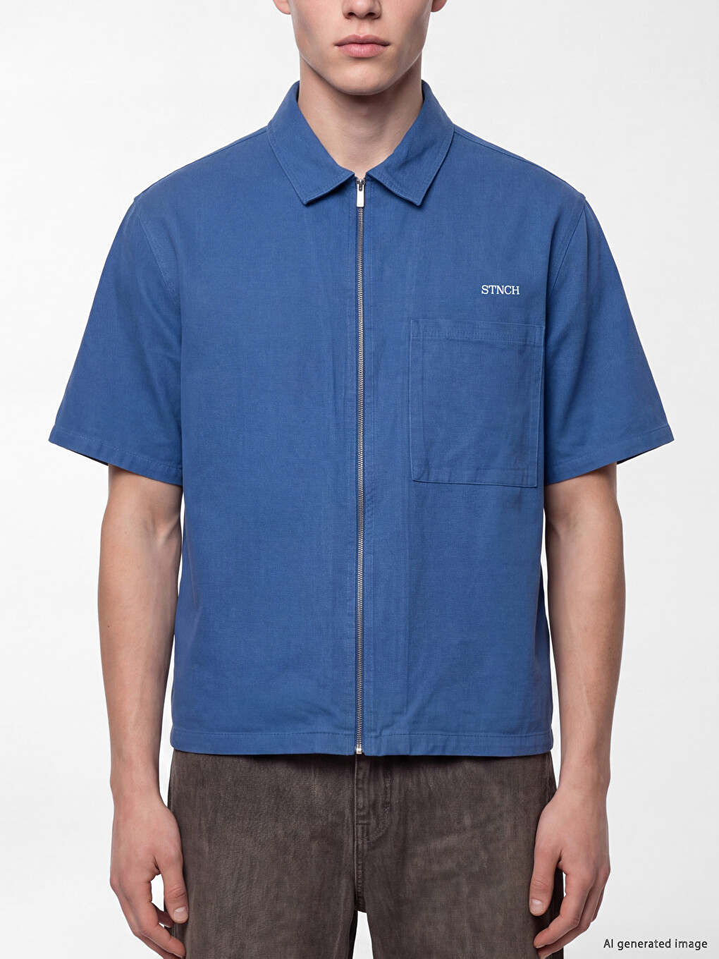 Relax Fit Embroidered Twill Men's Shirt-2