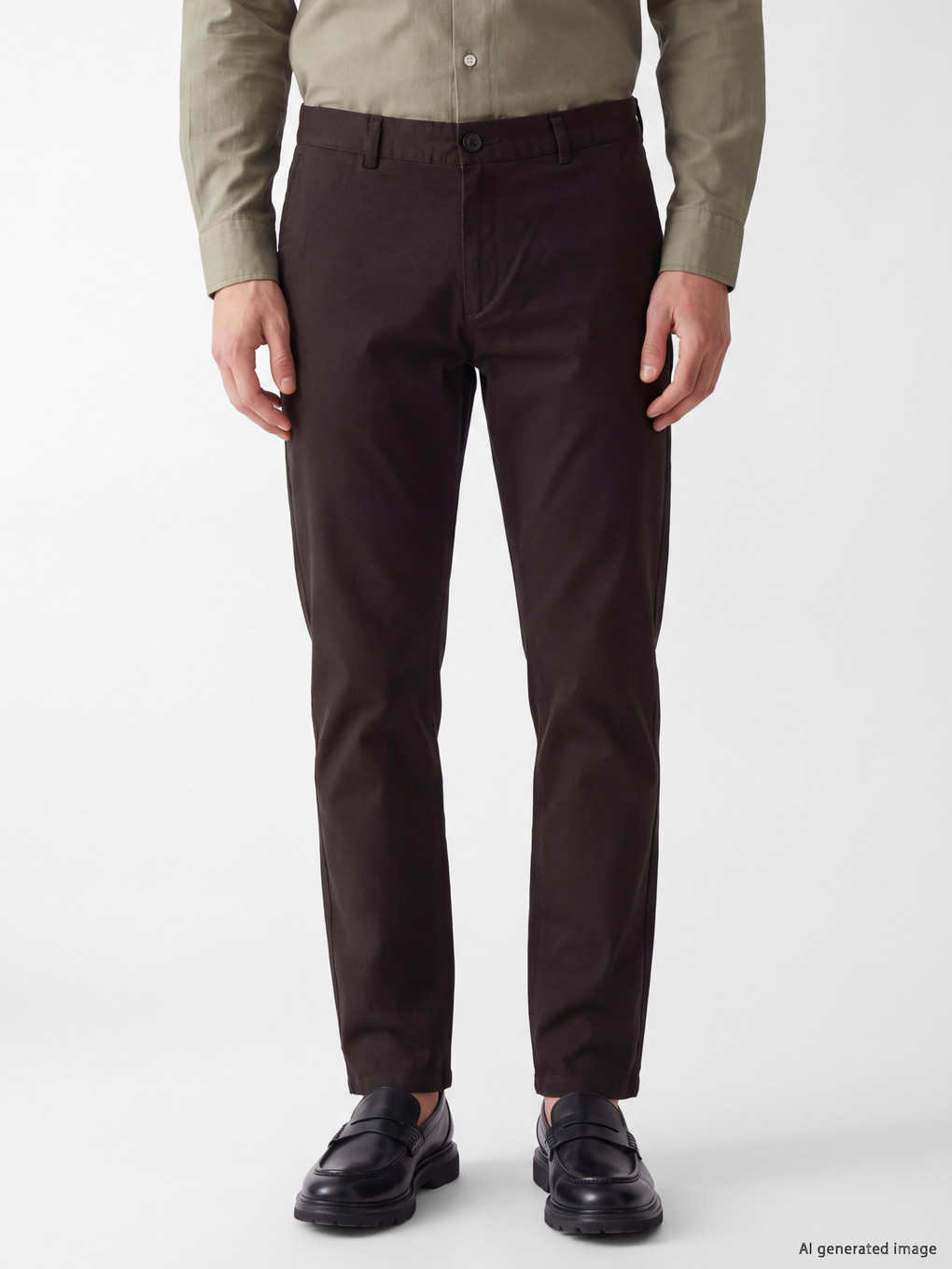 Standard Fit Gabardine Men's Trousers-2