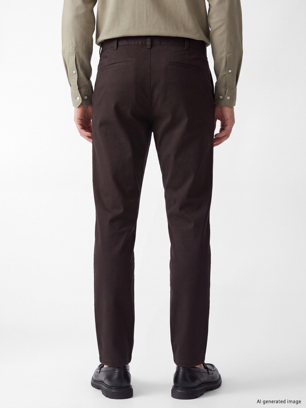 Standard Fit Gabardine Men's Trousers-4