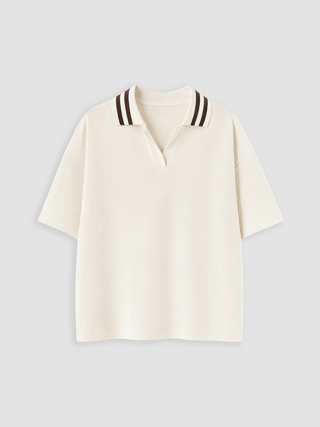 Polo Collar Short Sleeve Girls' Set-1