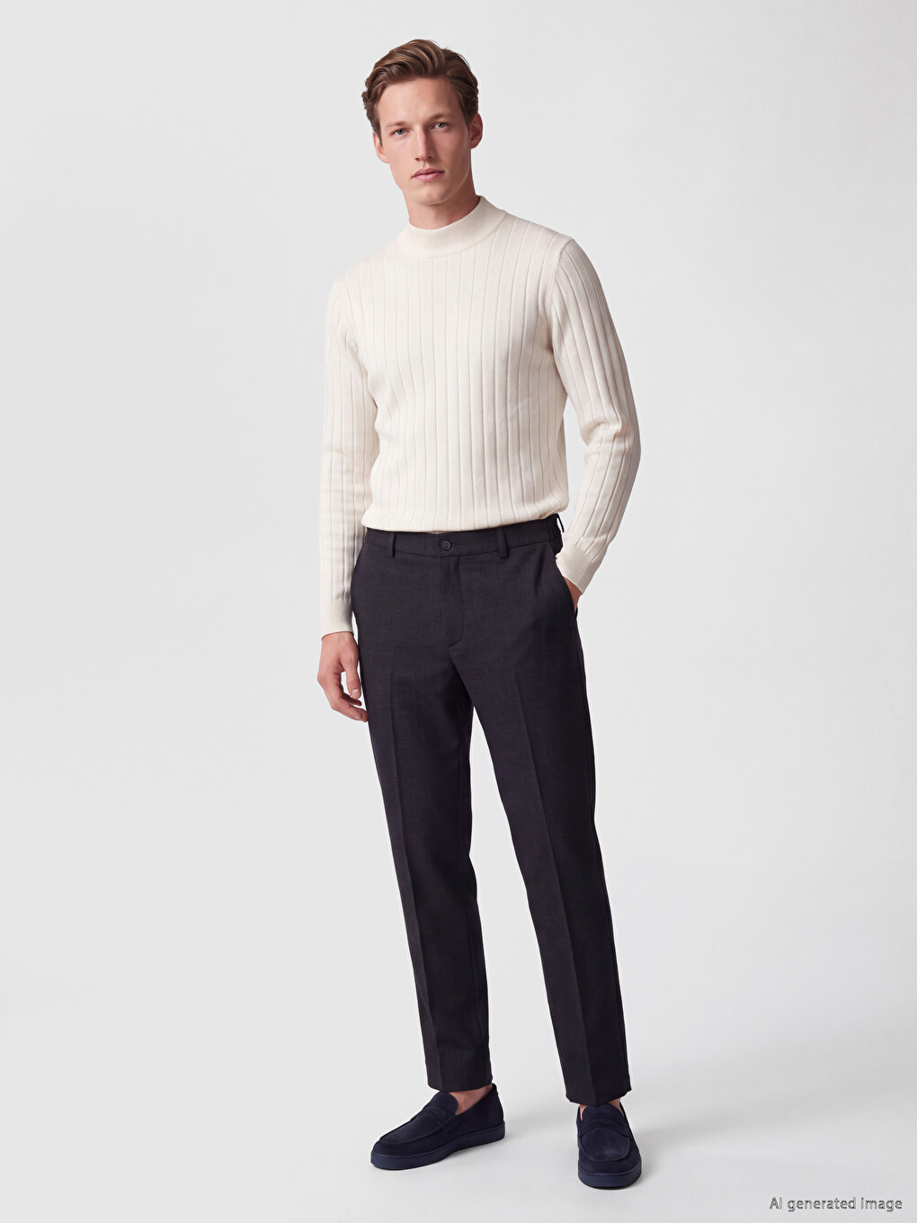 Lacivert Regular Fit Erkek Pantolon