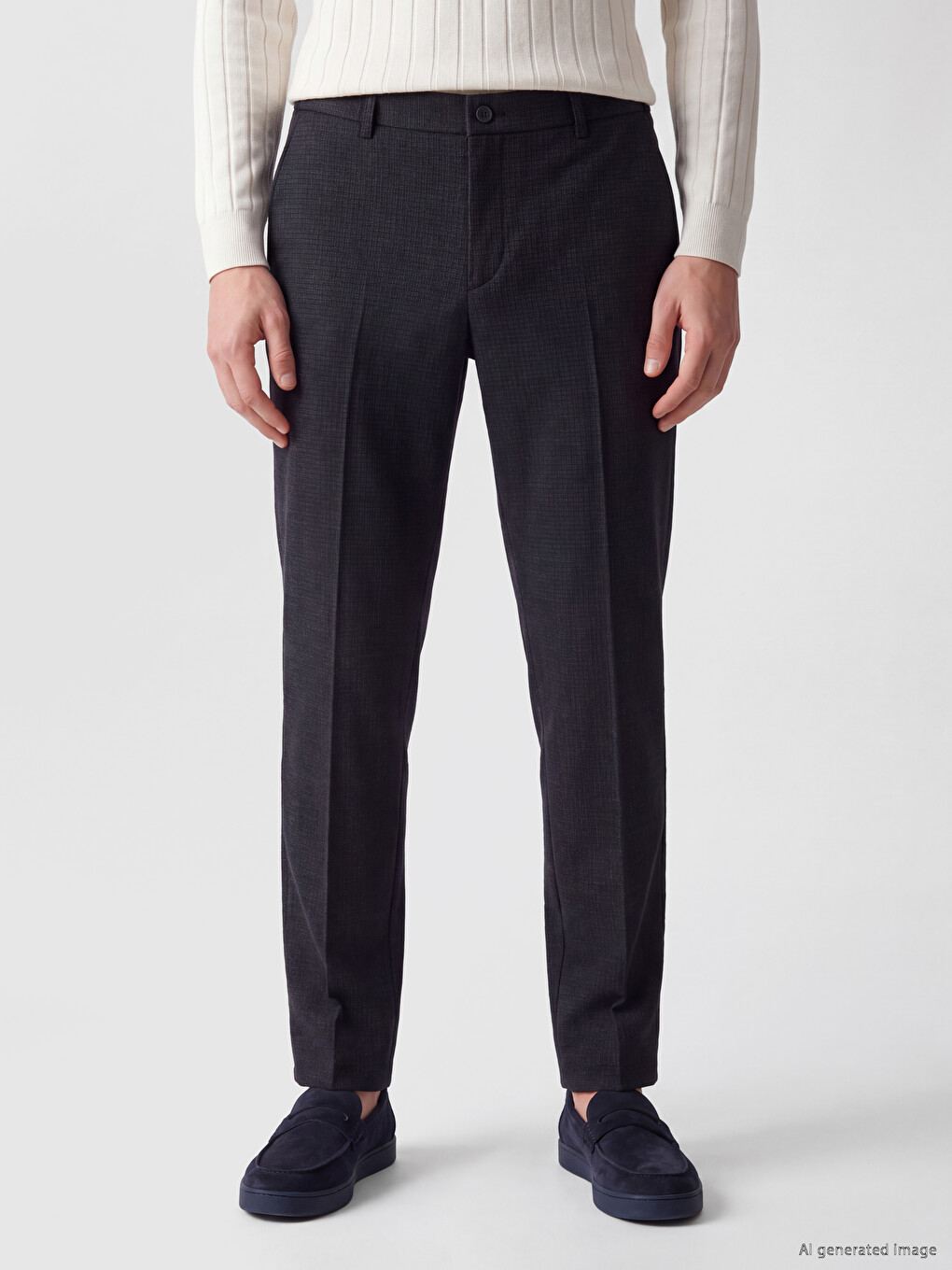 Lacivert Regular Fit Erkek Pantolon-1