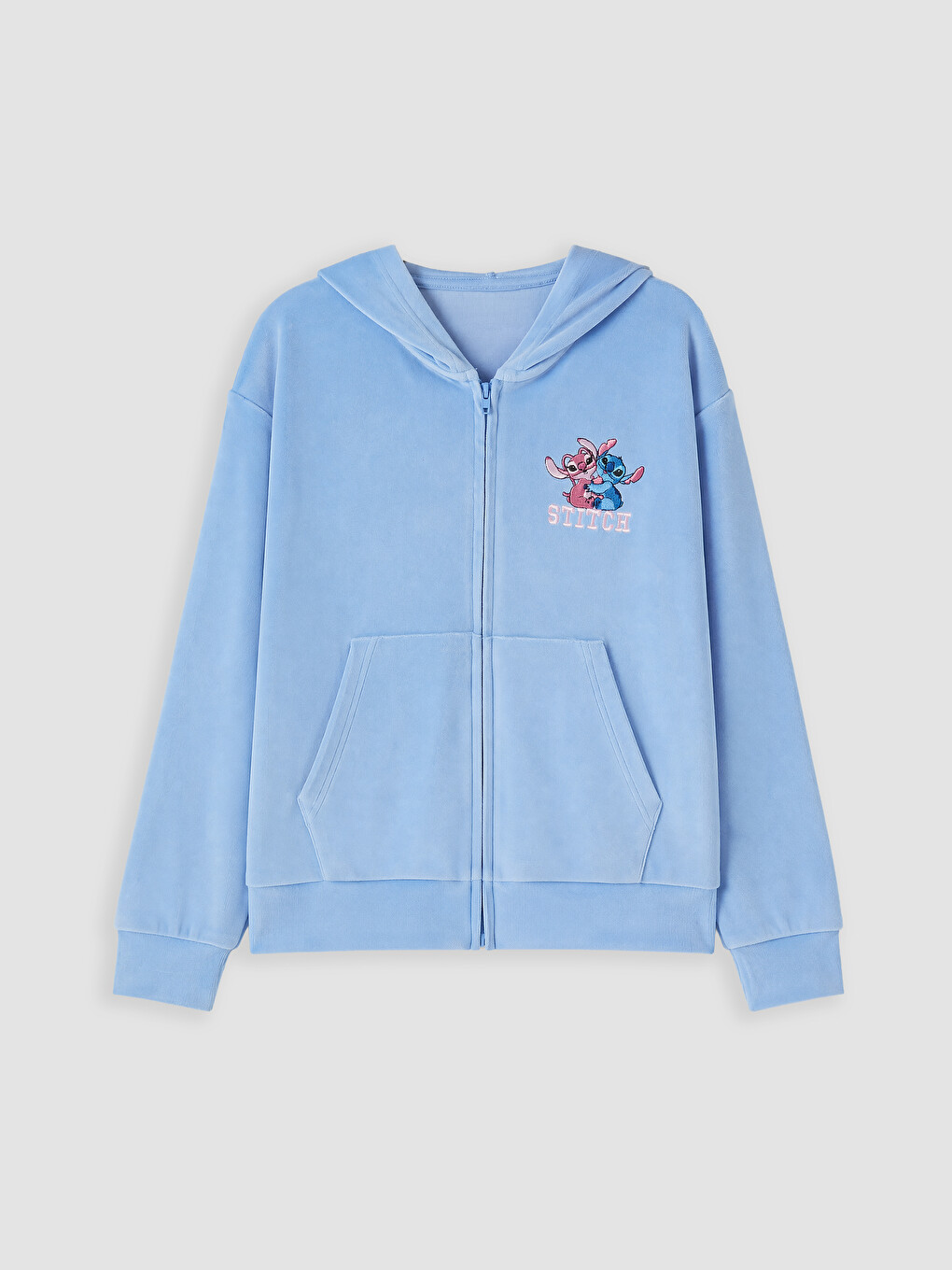 Вышитый Бархатный Спортивный Костюм Для Девочек Stitch And Angel-1