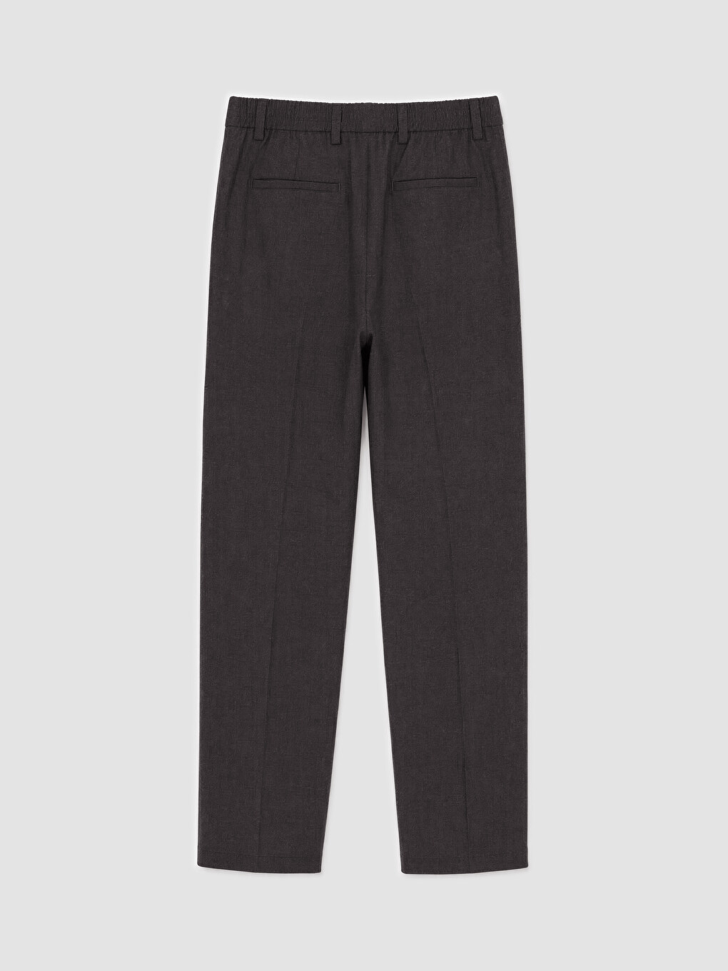 Gri Regular Fit Erkek Pileli Pantolon-1