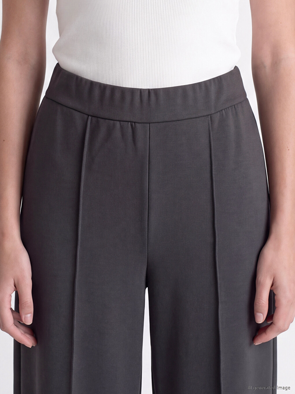 Wide Leg Women's Sweatpants-2