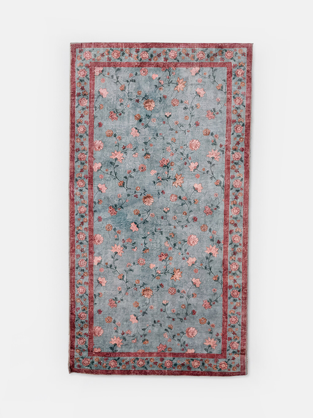 Flower Patterned Carpet 80x150 Cm-1