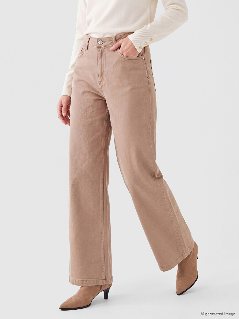 Wideleg Women's Jeans-1