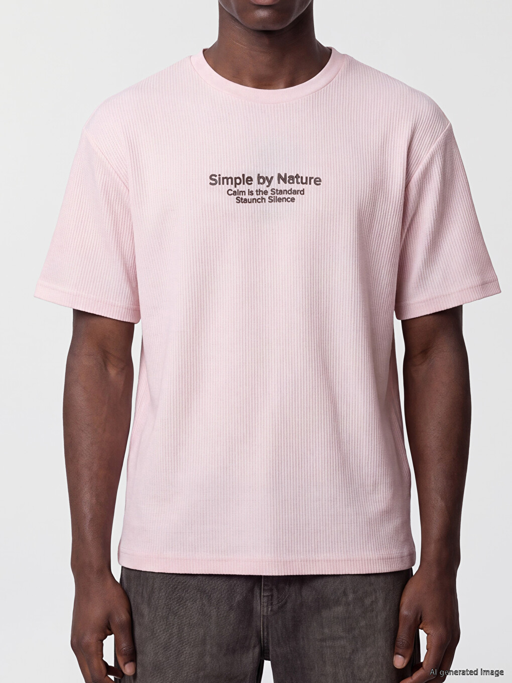 Crew Neck Printed Men's T-shirt-2
