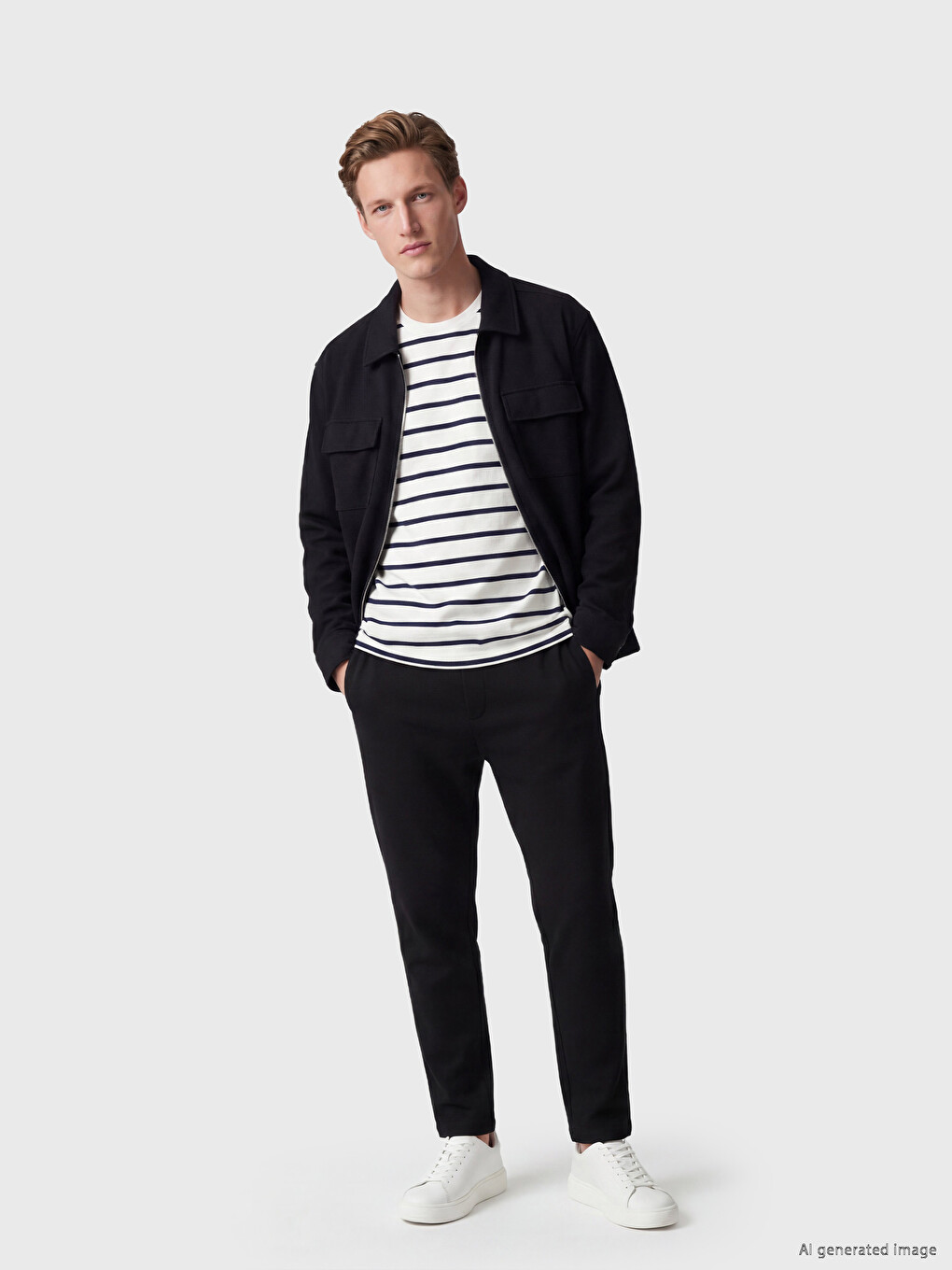 Siyah Regular Fit Erkek Eşofman Altı