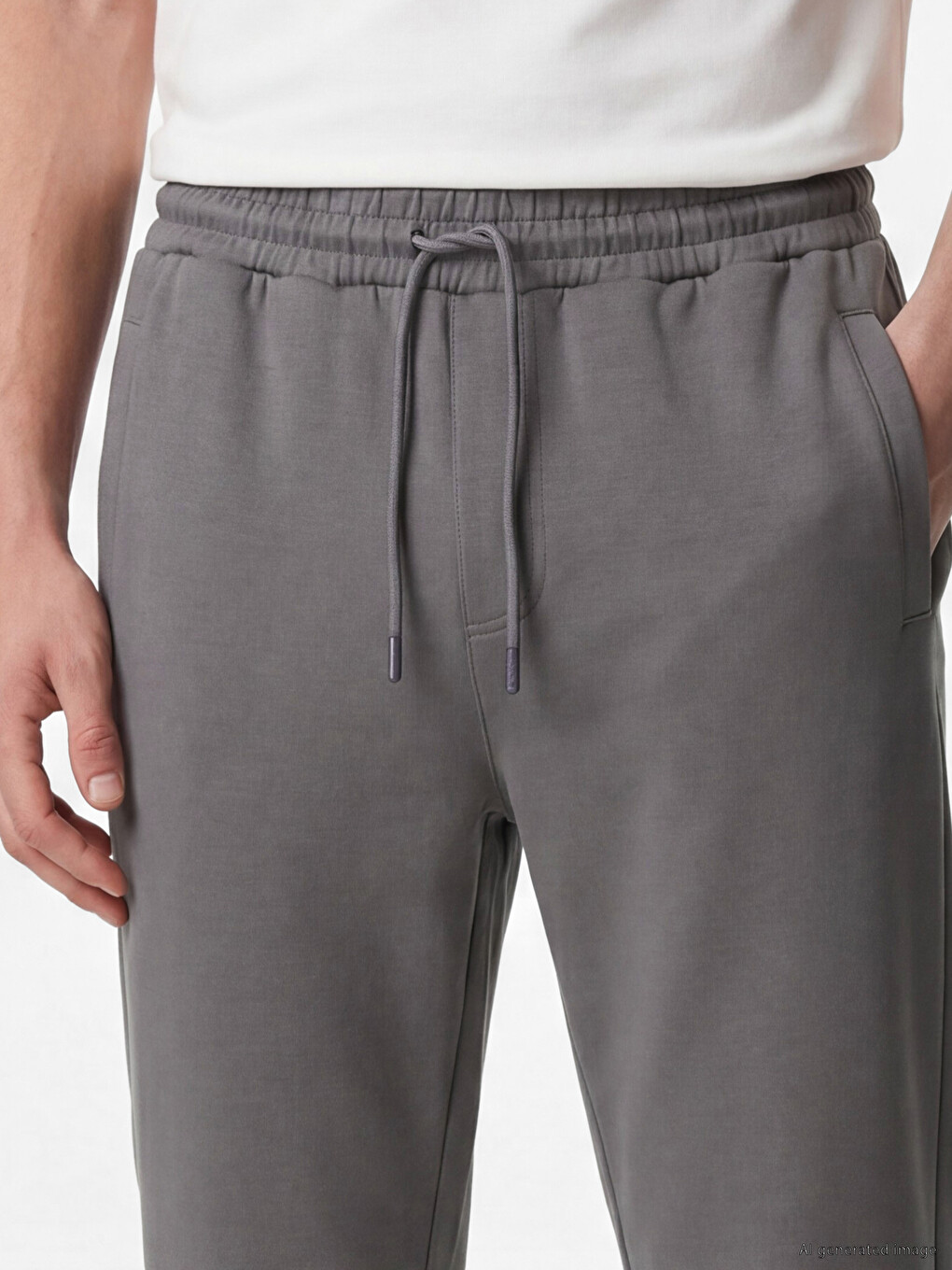 Antrasit Regular Fit Erkek Eşofman Altı-2