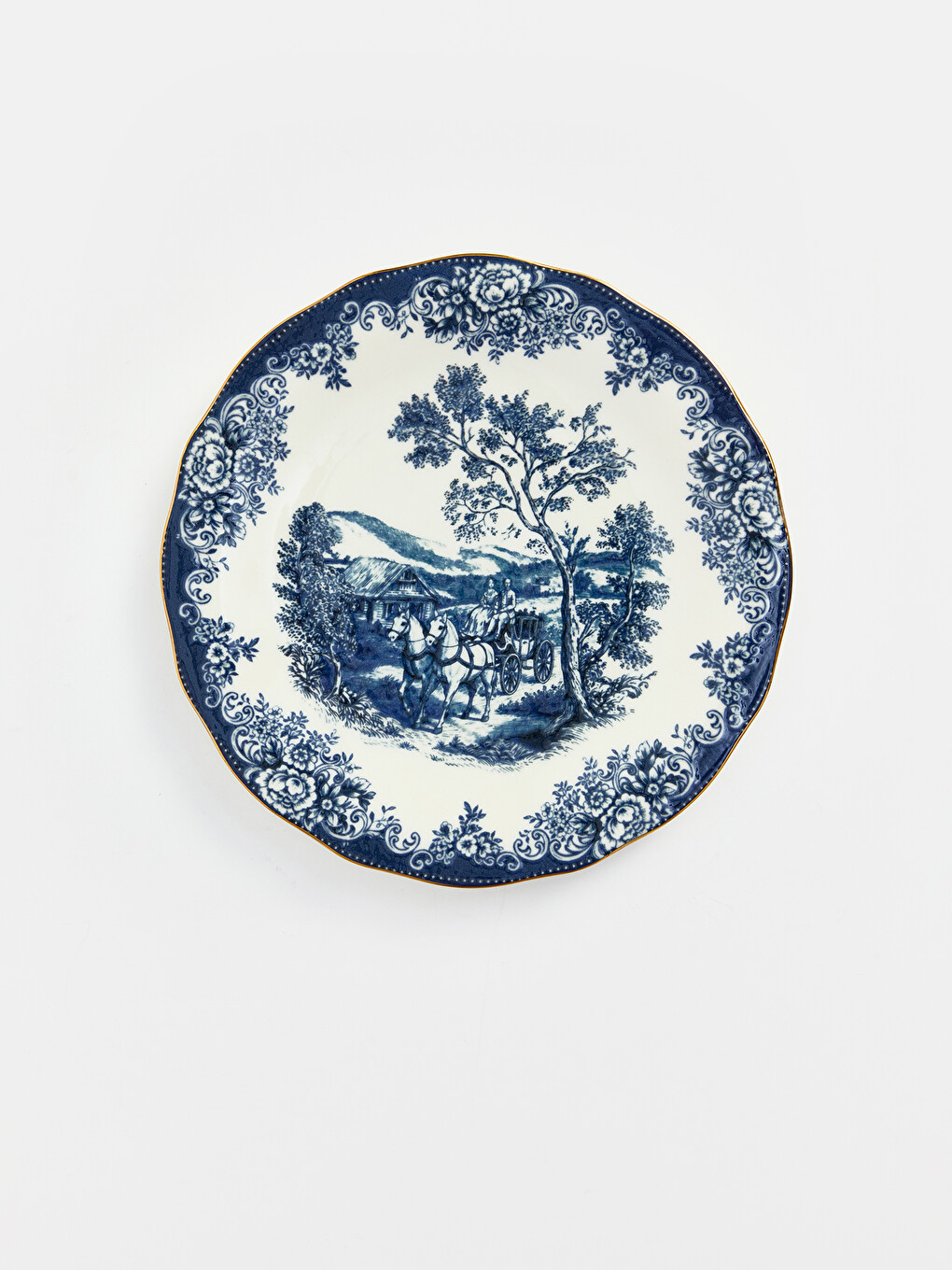 Karışık Desenli Porselen Servis Tabağı-1
