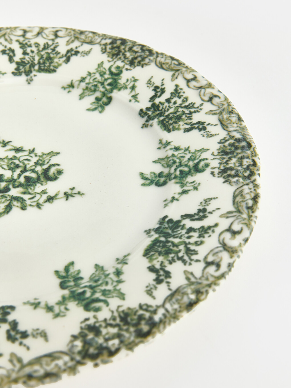 Flower Printed Porcelain Cake Plate 19 Cm-3