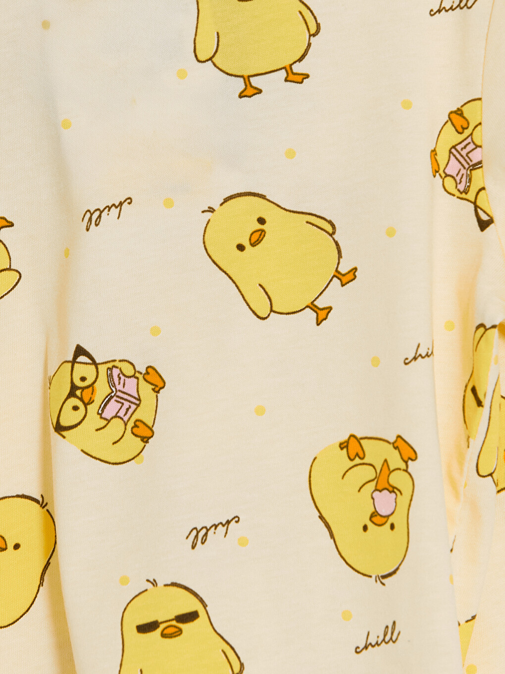 Sarı Kız Çocuk Şortlu Pijama Takımı-2