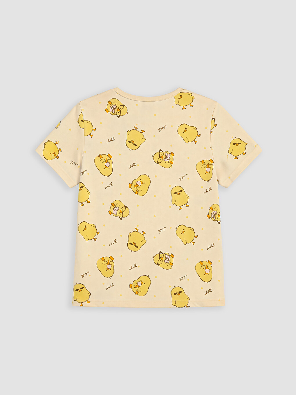 Sarı Kız Çocuk Şortlu Pijama Takımı-3