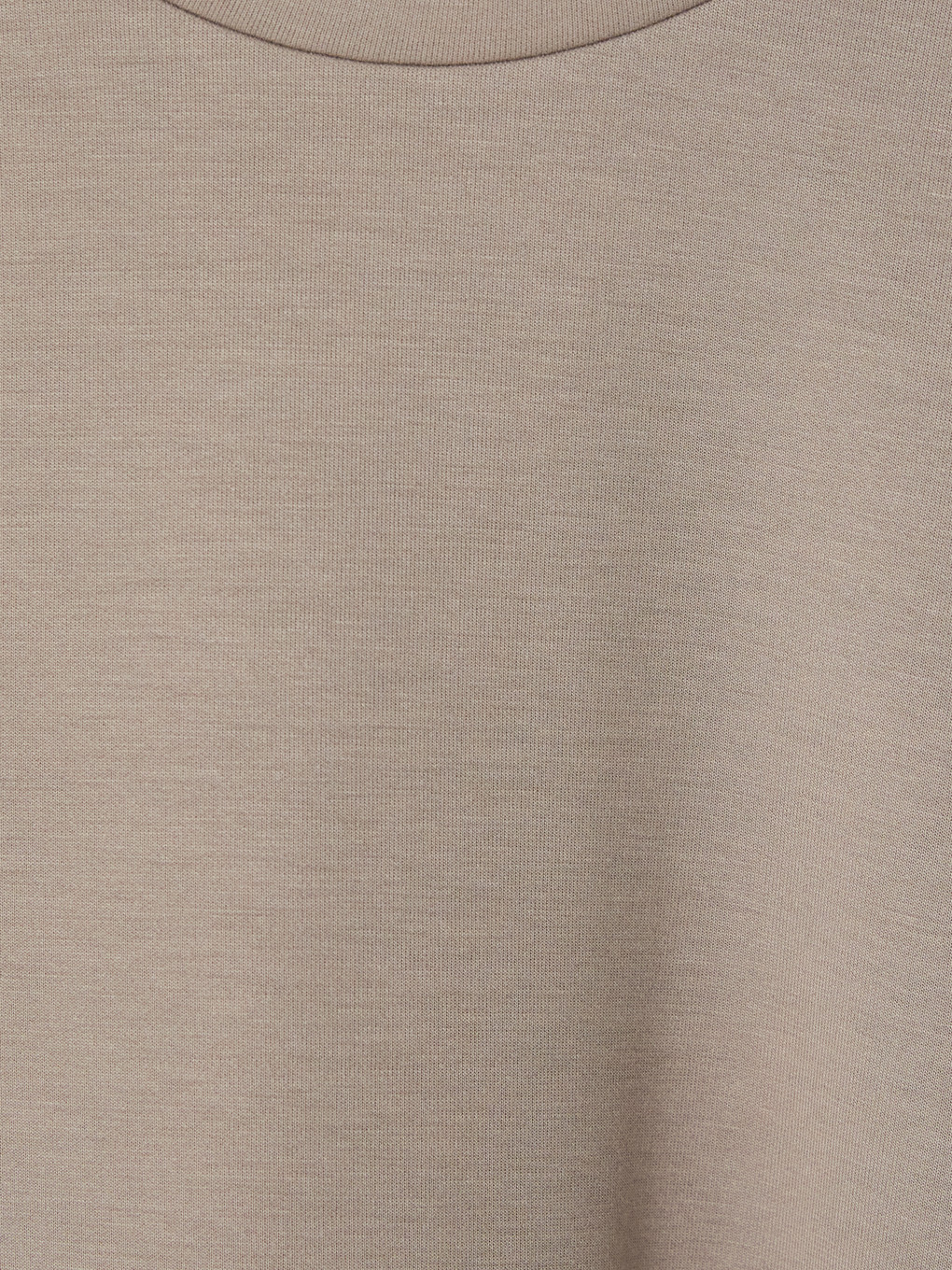Bej Bisiklet Yaka Kız Çocuk Soft Touch Sweatshirt-1