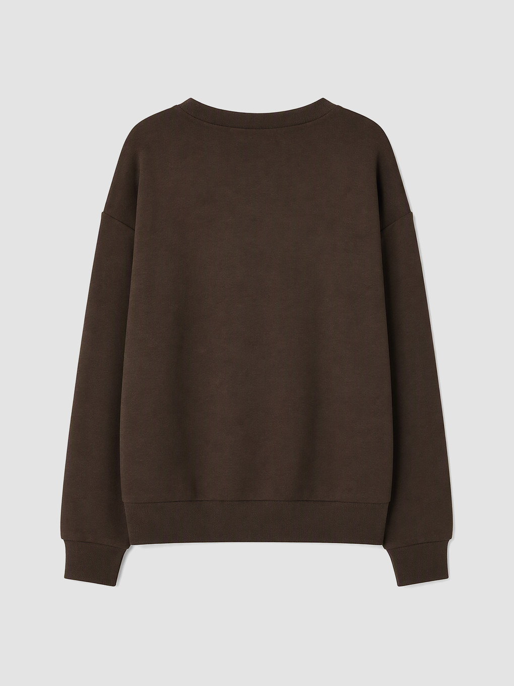 Kahverengi Taşlı Kız Çocuk Soft Touch Sweatshirt-1