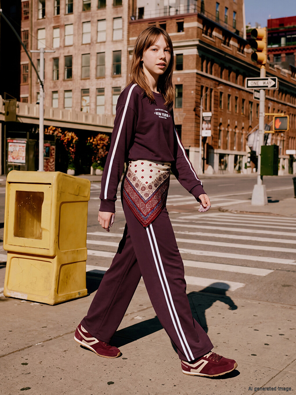 Girl Plum Tracksuit Set