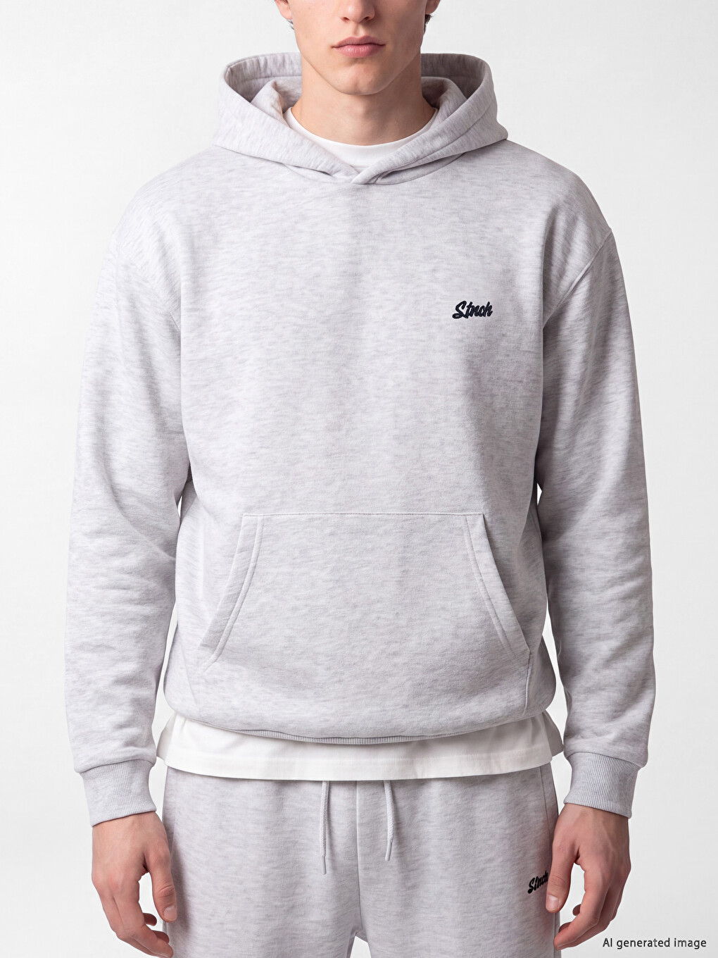 Hooded Embroidered Men's Hoodie-2