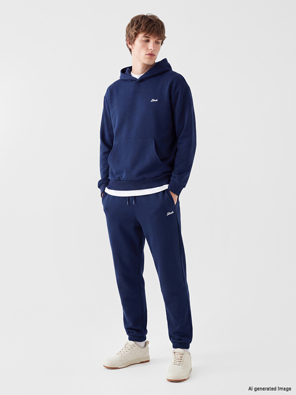 Lacivert Regular Fit Erkek Jogger Eşofman Altı