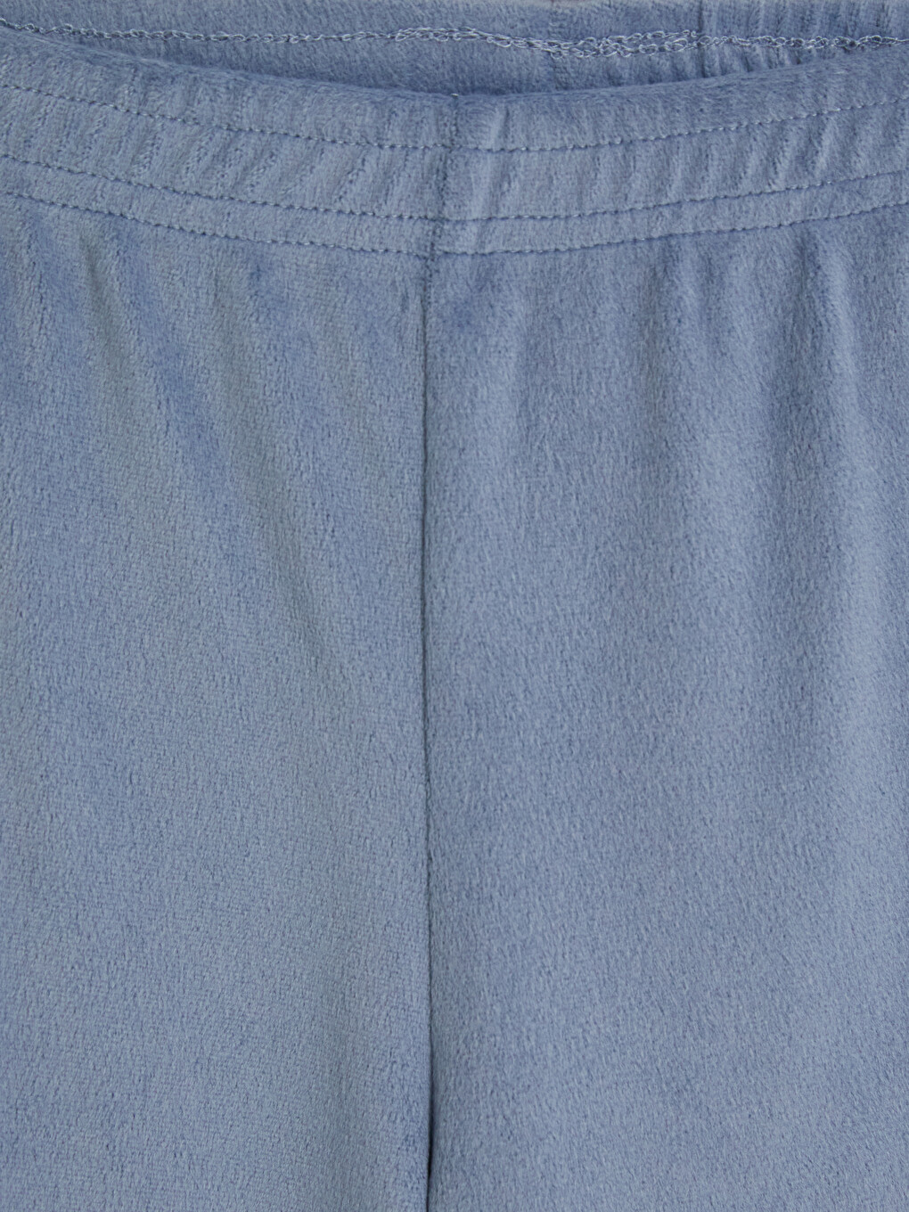 Mavi Nakışlı Kadife Kız Çocuk Takım-6