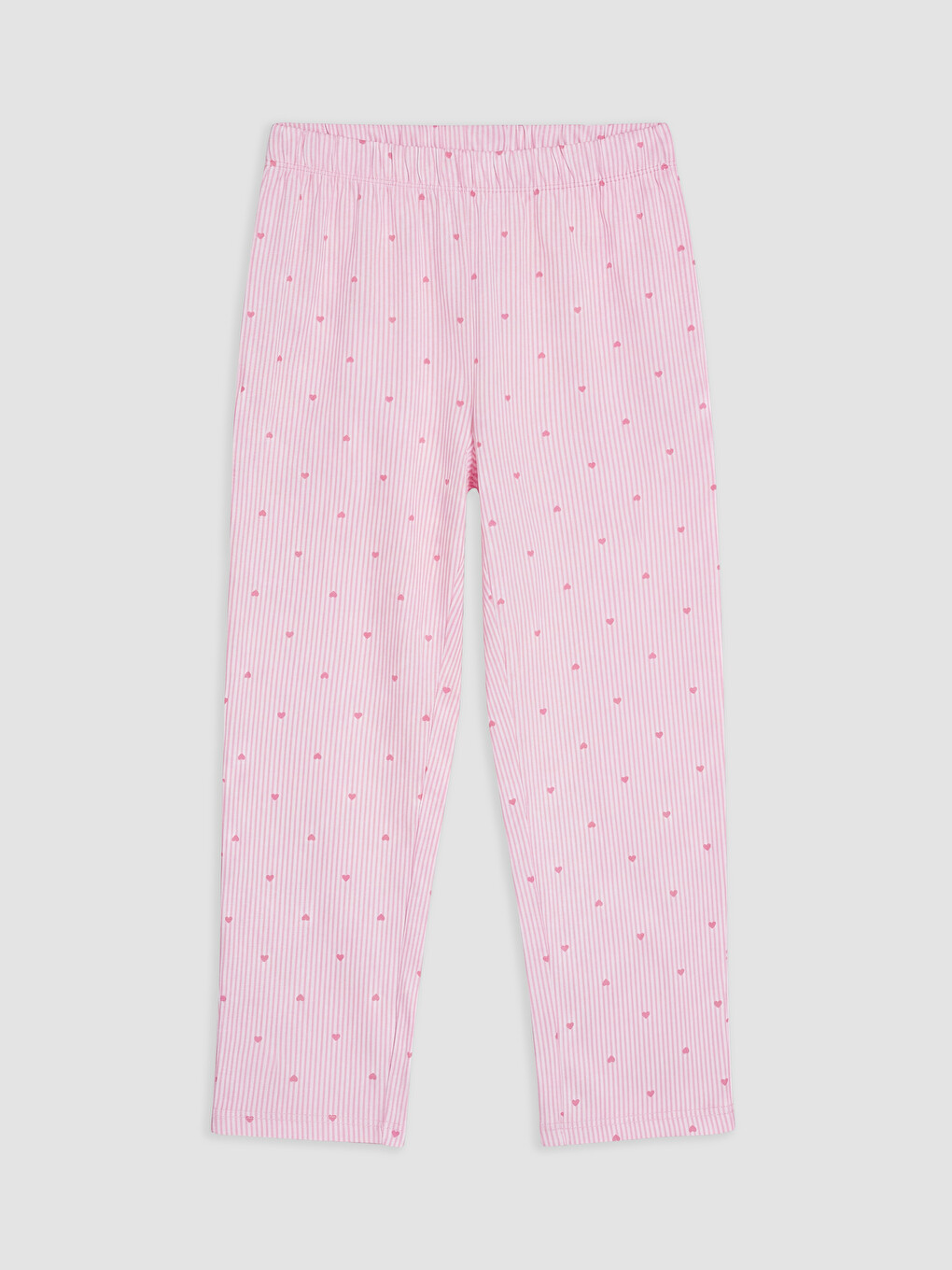 Pembe Gömlek Yaka Kız Çocuk Pijama Takım-3