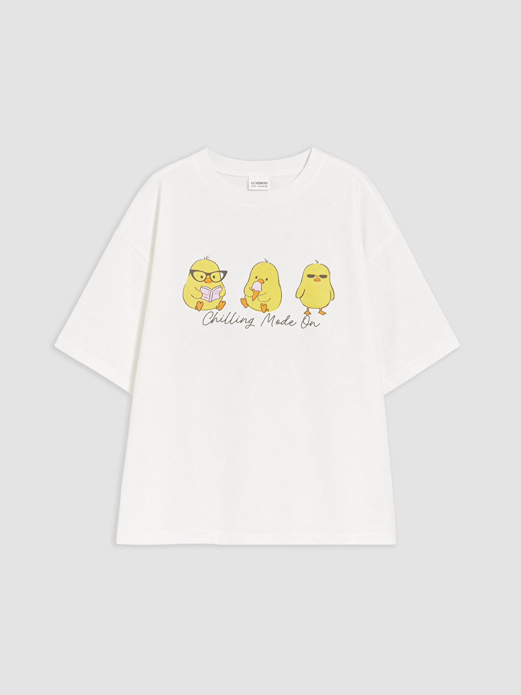 Crew Neck Printed Girls' Pyjamas Set-1