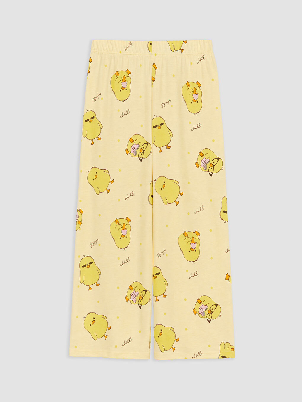 Crew Neck Printed Girls' Pyjamas Set-3