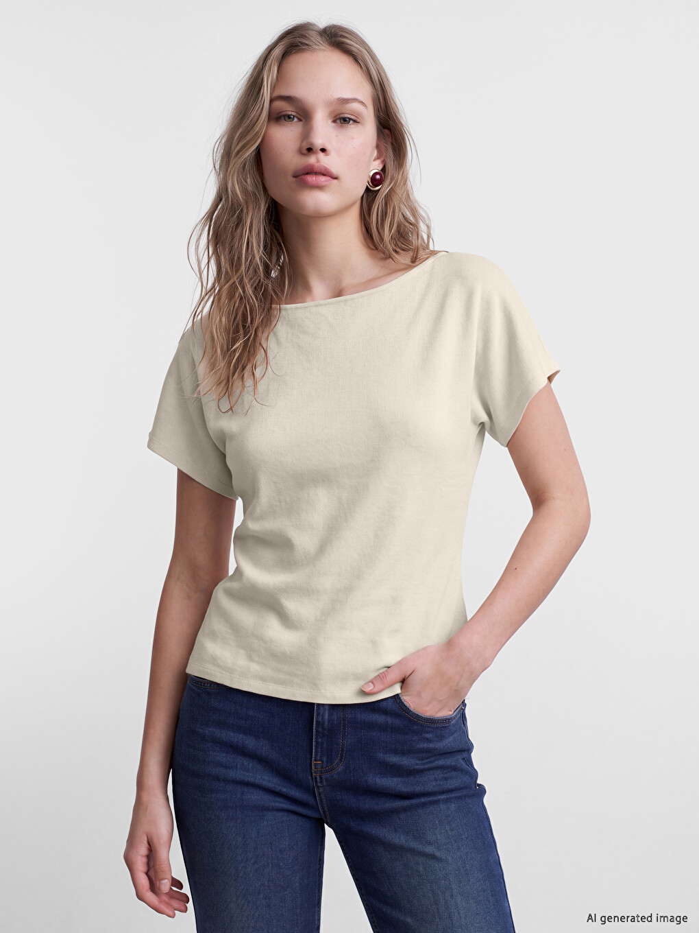 Slash Neck Women's T-shirt