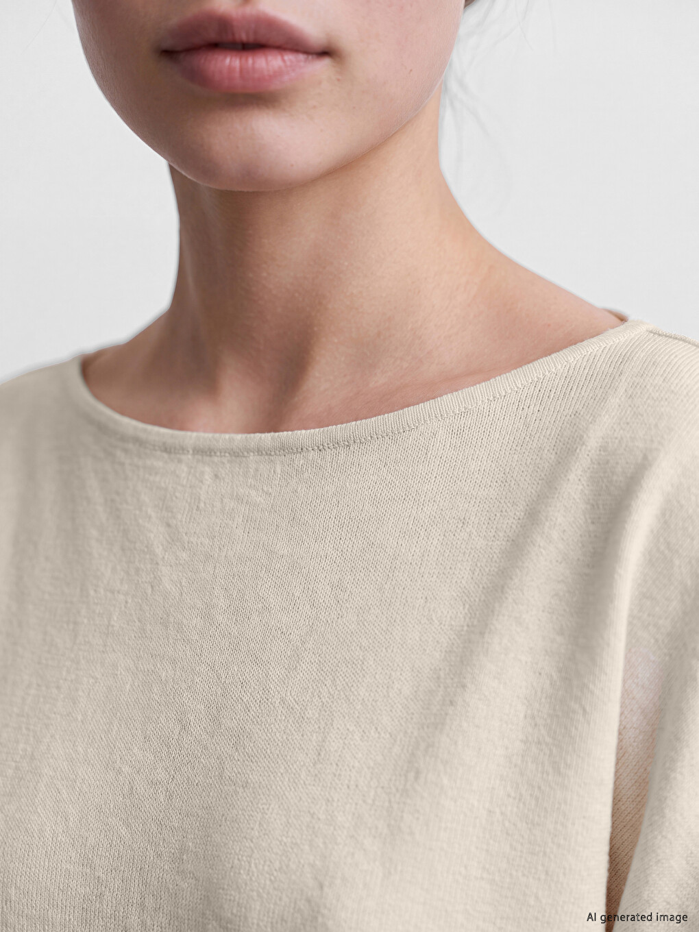 Slash Neck Women's T-shirt-2
