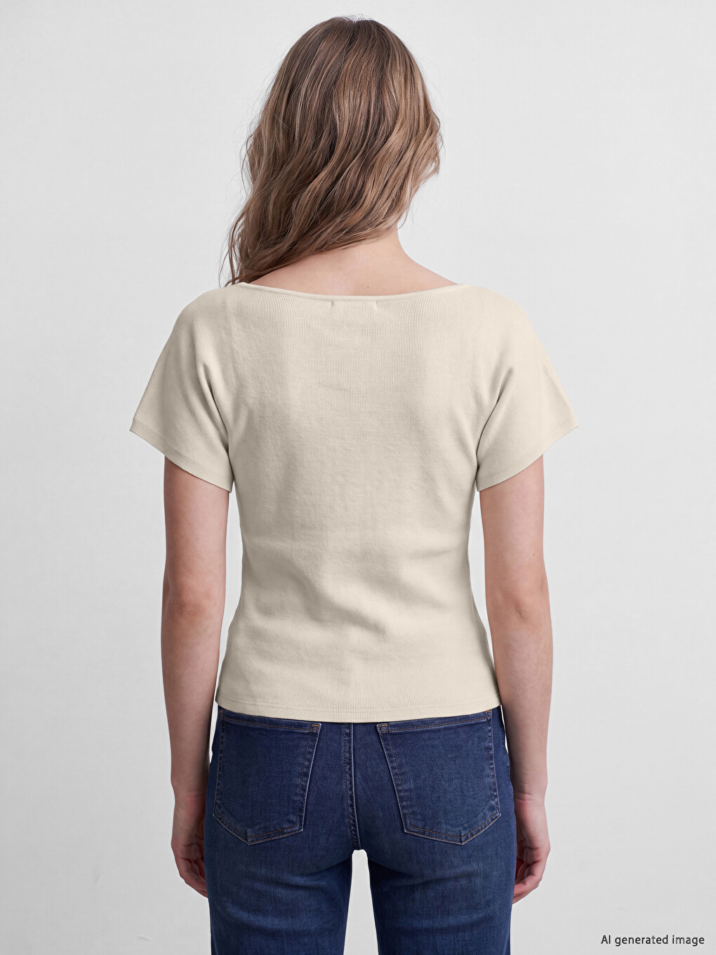 Slash Neck Women's T-shirt-3