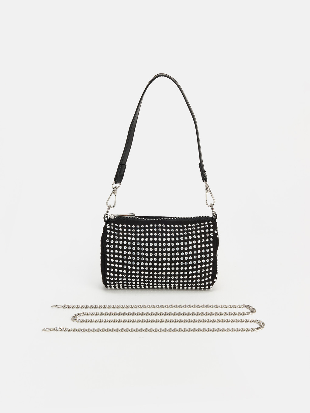 Rhinestone Suede Women's Shoulder Bag