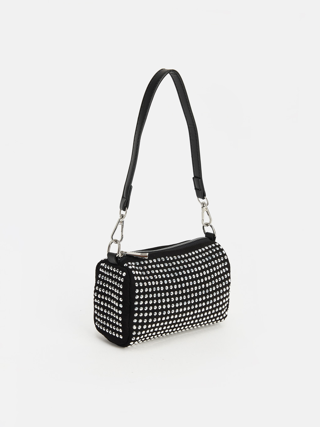 Rhinestone Suede Women's Shoulder Bag-1
