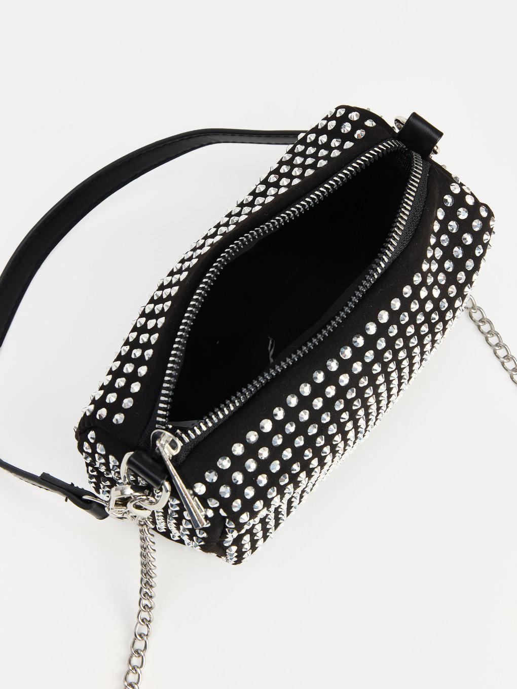 Rhinestone Suede Women's Shoulder Bag-4