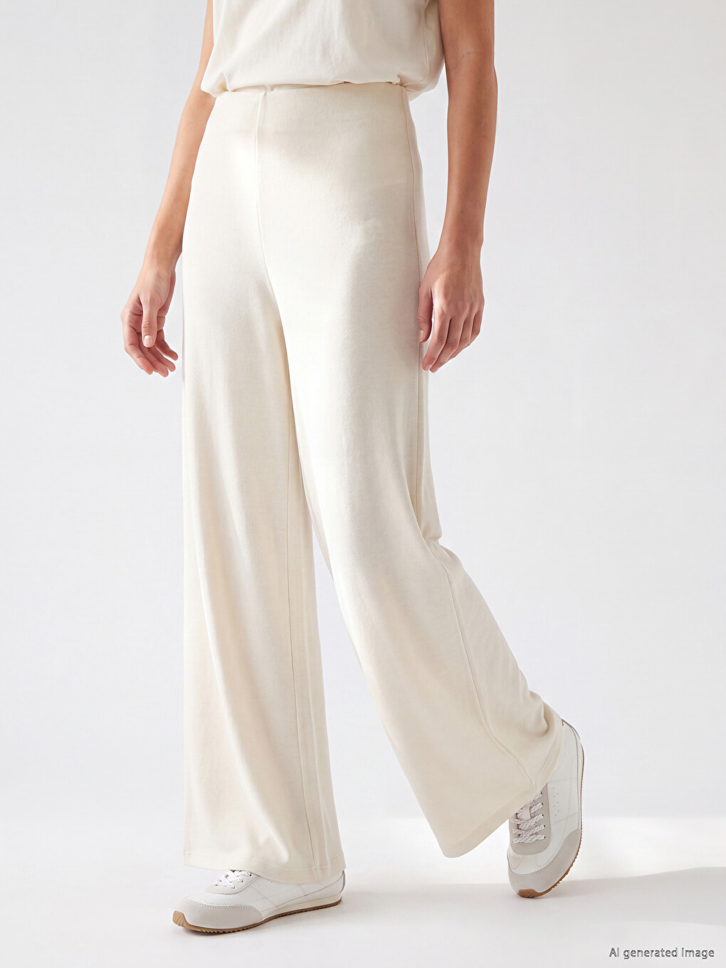 Pantaloni Dama Cu Talie Elastica-1