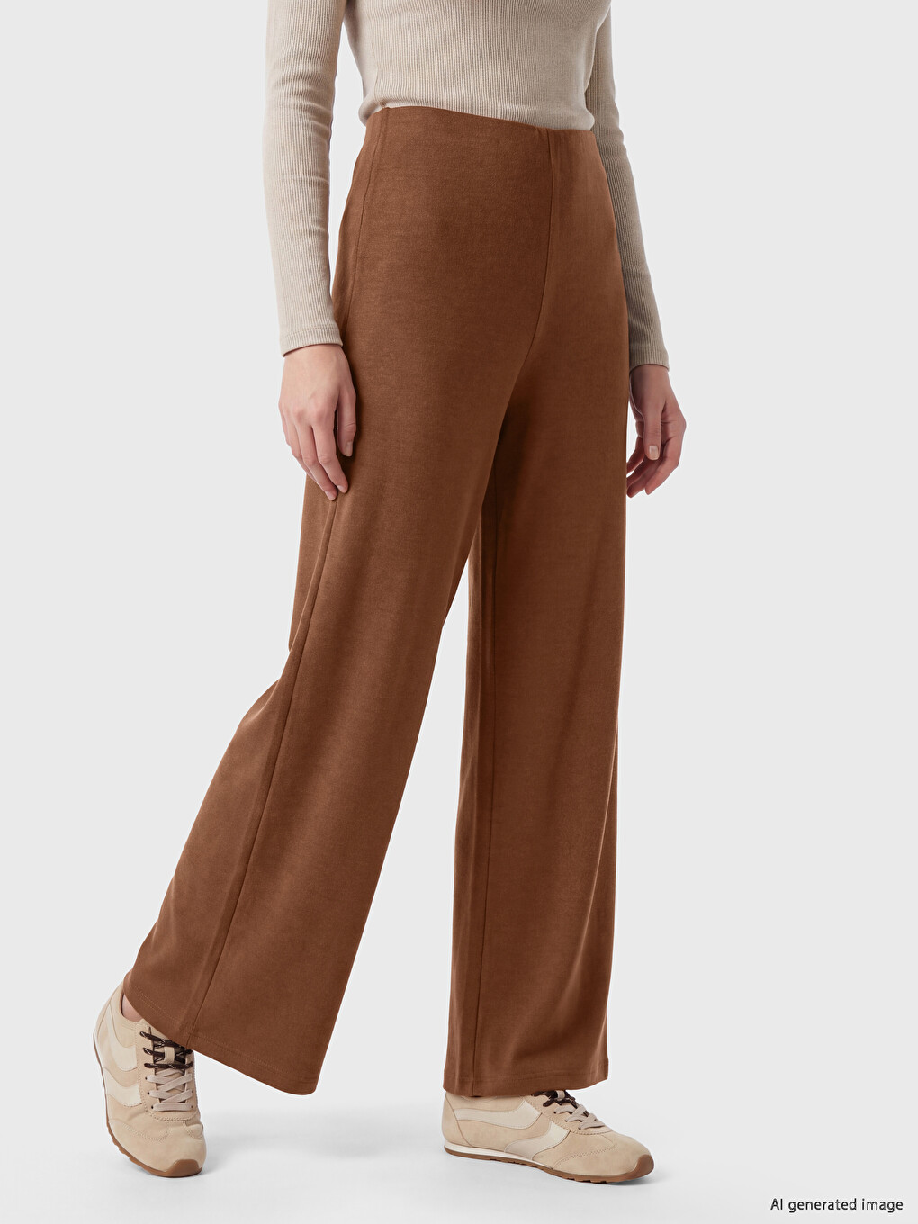 Pantaloni Dama Cu Talie Elastica-1