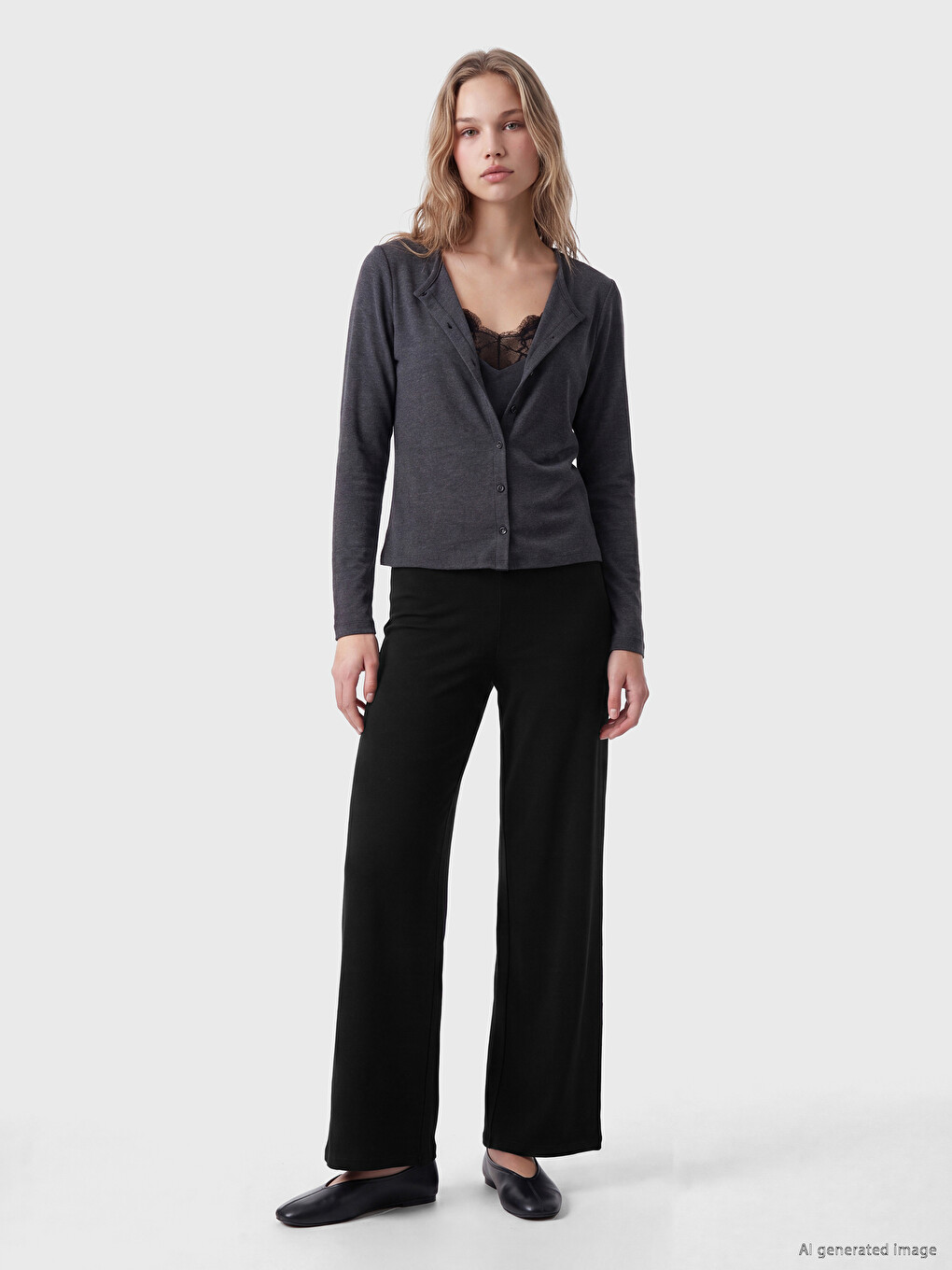 Pantaloni Dama Cu Talie Elastica