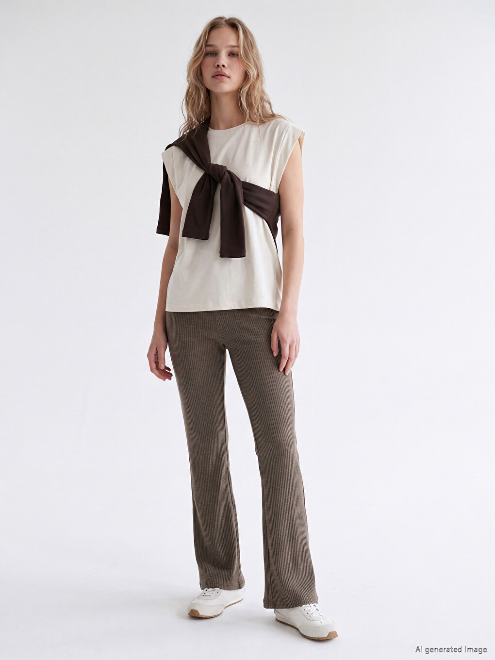 Elastic Waist Women's Trousers