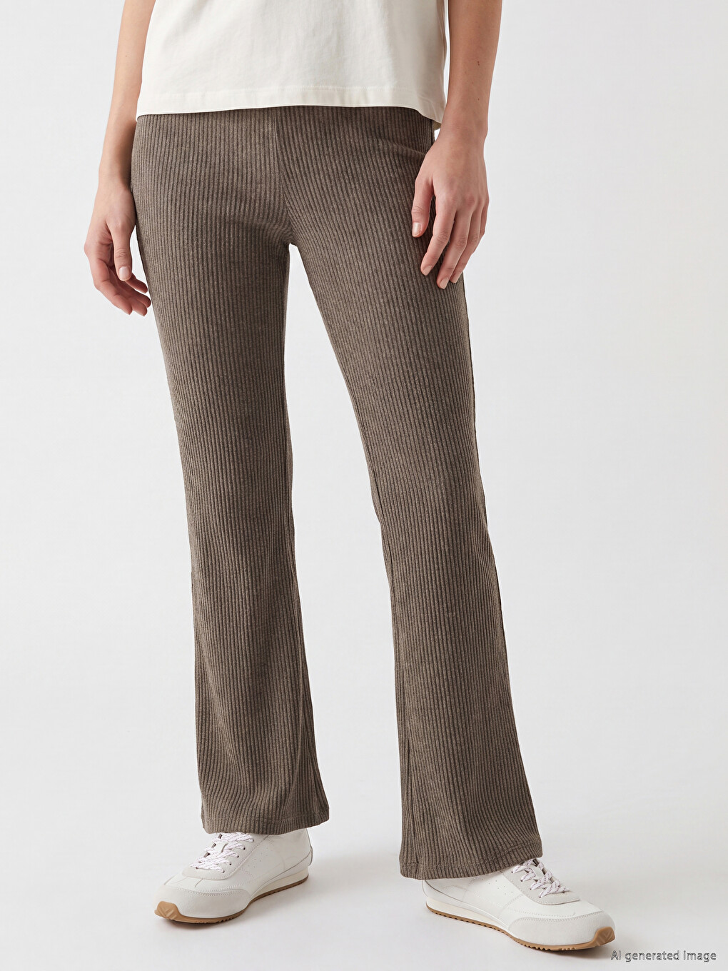 Elastic Waist Women's Trousers-1