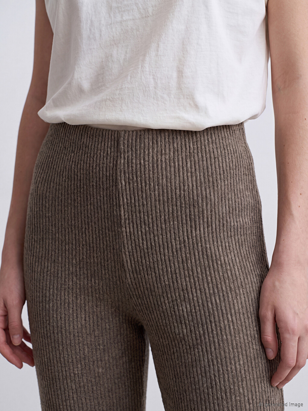 Elastic Waist Women's Trousers-2